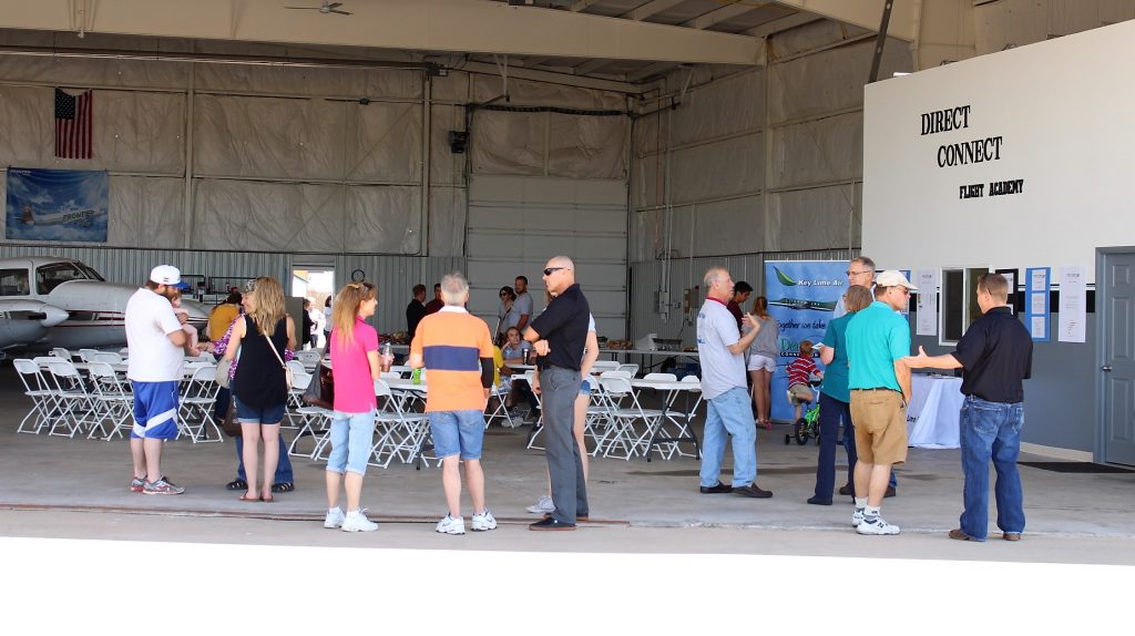 DCFA Open House visitors meet instructors and view the school's aircraft